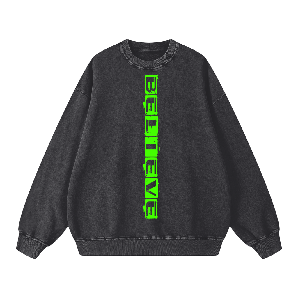 Snow Washed Oversized Sweatshirt